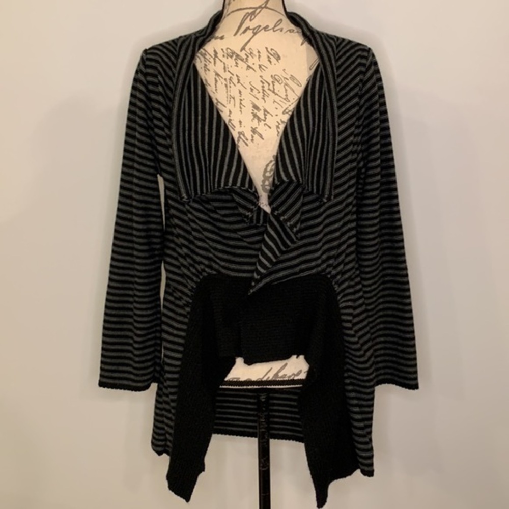 Matti Mamane open draped cardigan sweater M